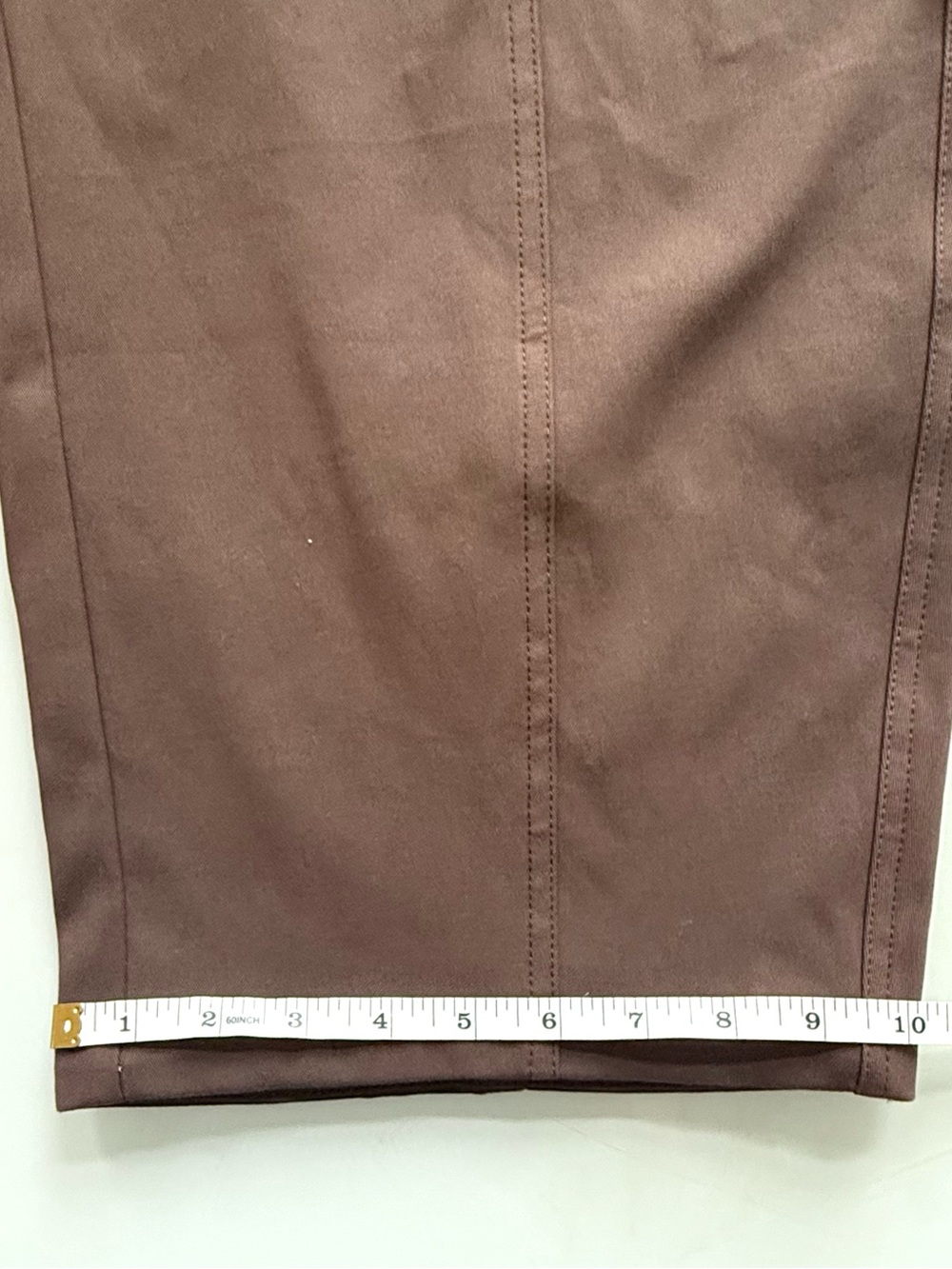 New! ELEH Brown Barrel Leg Wide Leg Cotton Pants Elastic Waist IT 40 US 4 - Picture 9 of 10